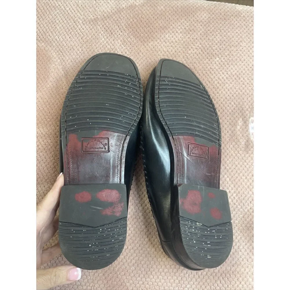 STACY ADAMS LEATHER SLIP ON DRIVING SHOES SZ 11M